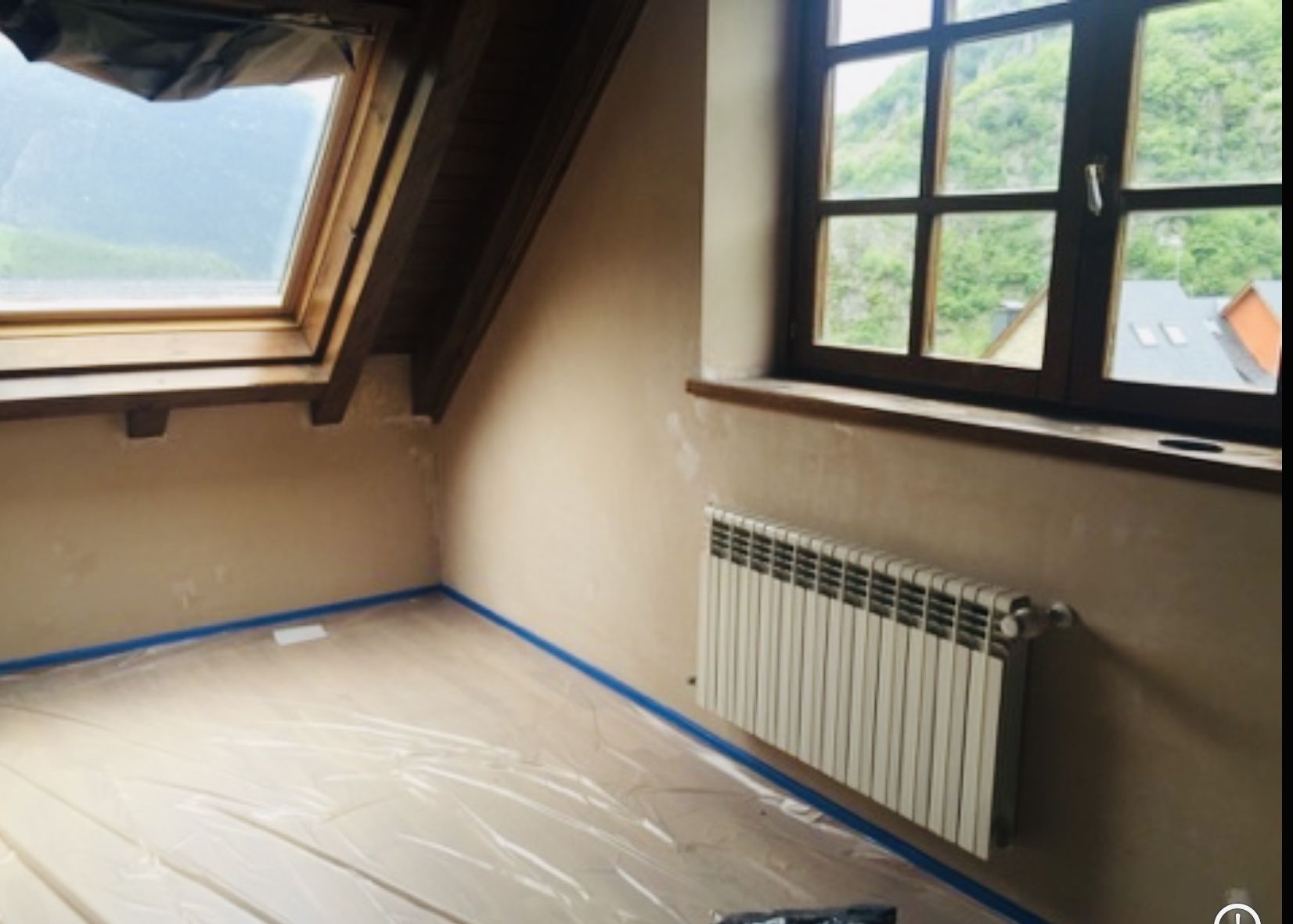 intérieur immeuble avant travaux